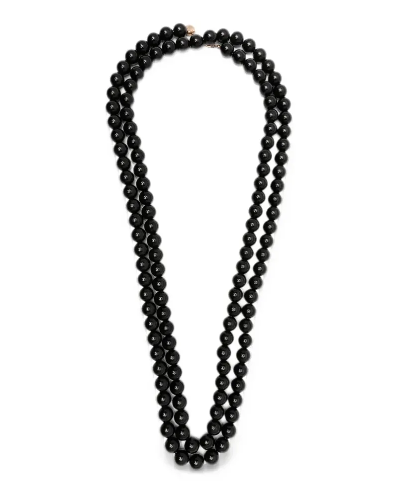 Alessandro Enriquez beaded double-strand necklace - Schwarz Schwarz