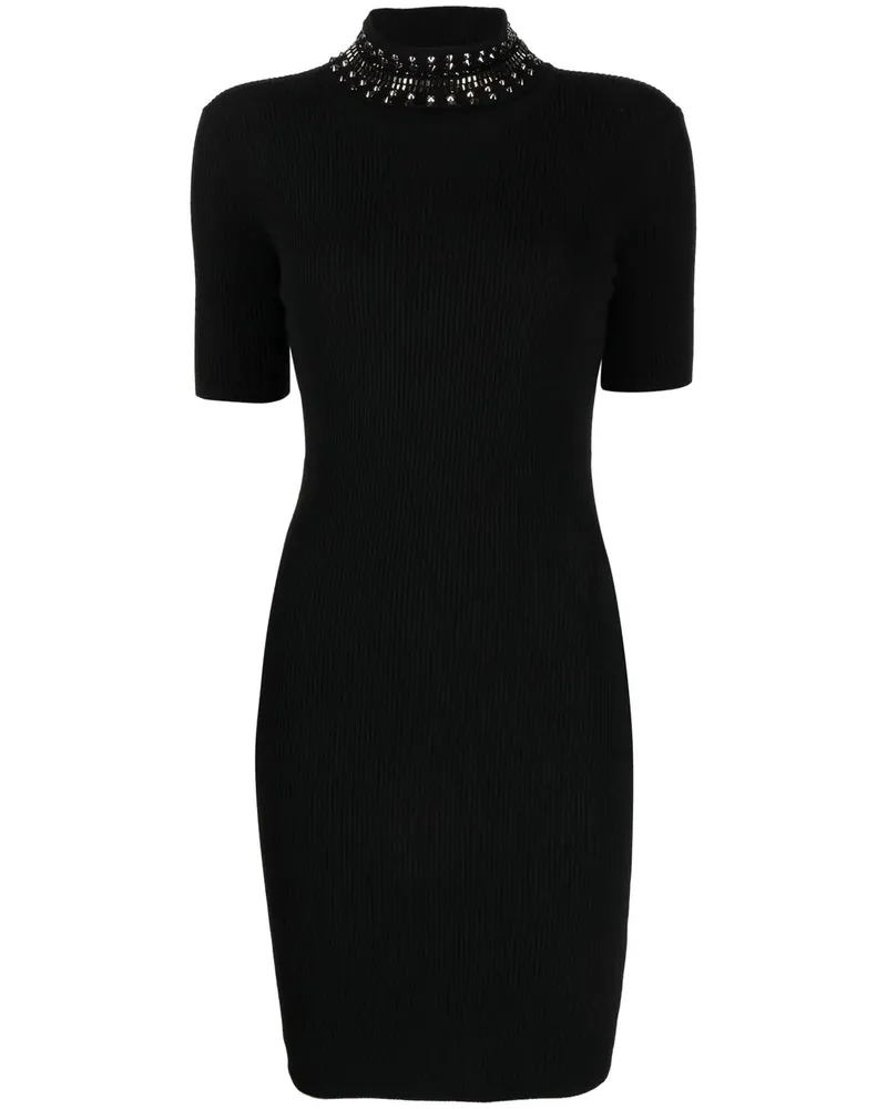 Versace Gestricktes Minikleid - Schwarz Schwarz