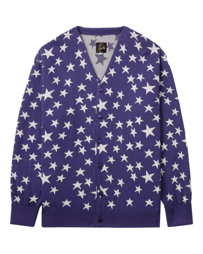 NEEDLES Cardigan mit Sternmuster - Violett Violett