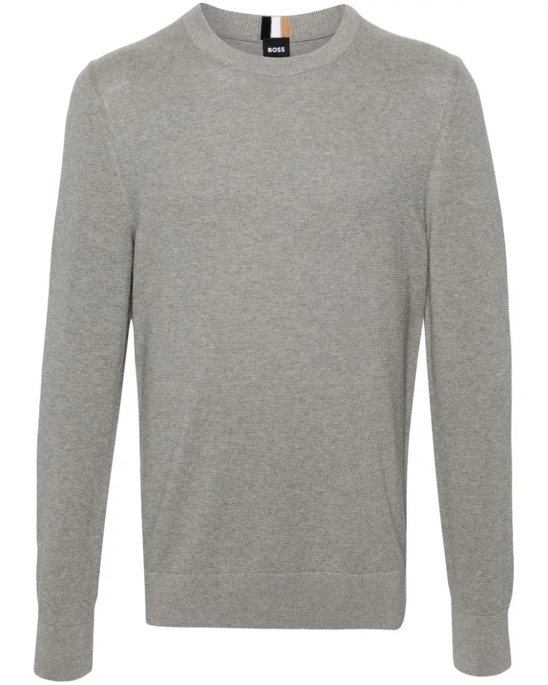 HUGO BOSS Pullover mit meliertem Effekt - Grau Grau