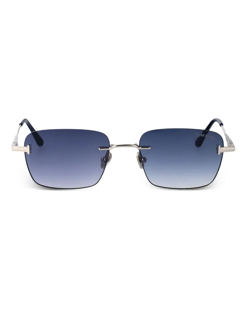 Tom Ford Jake Sonnenbrille mit eckigem Gestell - Silber Silber
