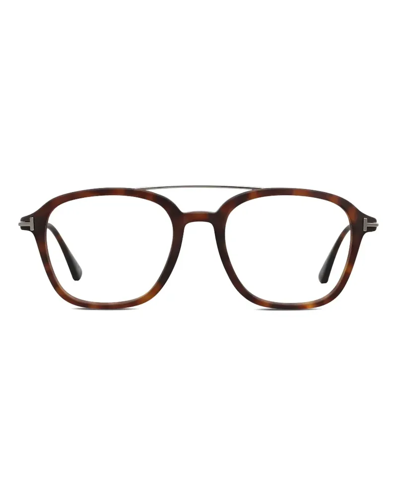 Tom Ford rectangle-frame glasses - Gold Gold