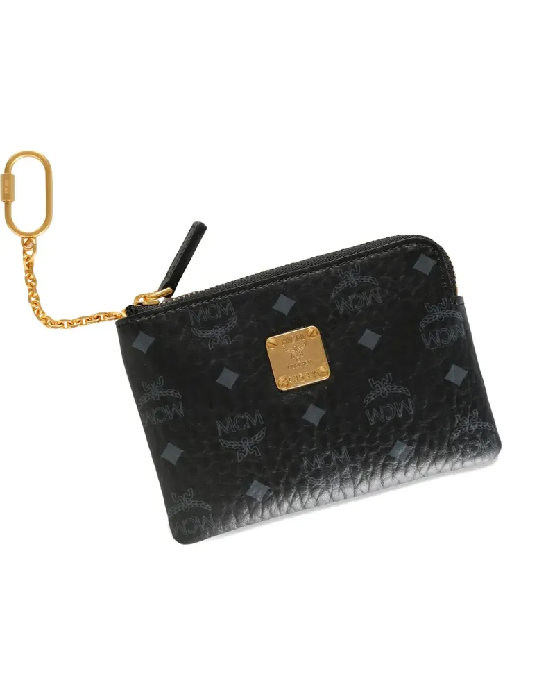 MCM Aren Visetos monogram card holder - Schwarz Schwarz