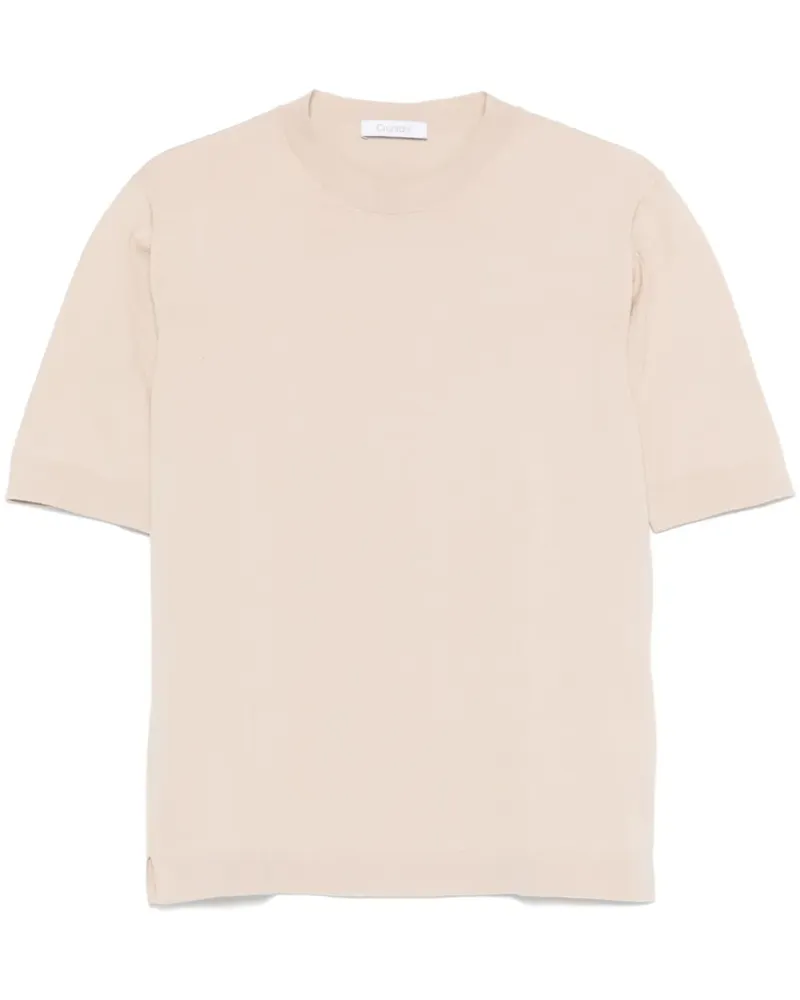 Cruciani Fein gestricktes T-Shirt - 0003 BEIGE 0003