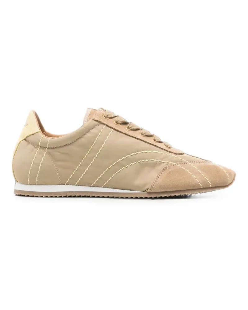 Totême Sneakers mit Kontrastnähten - Nude Nude