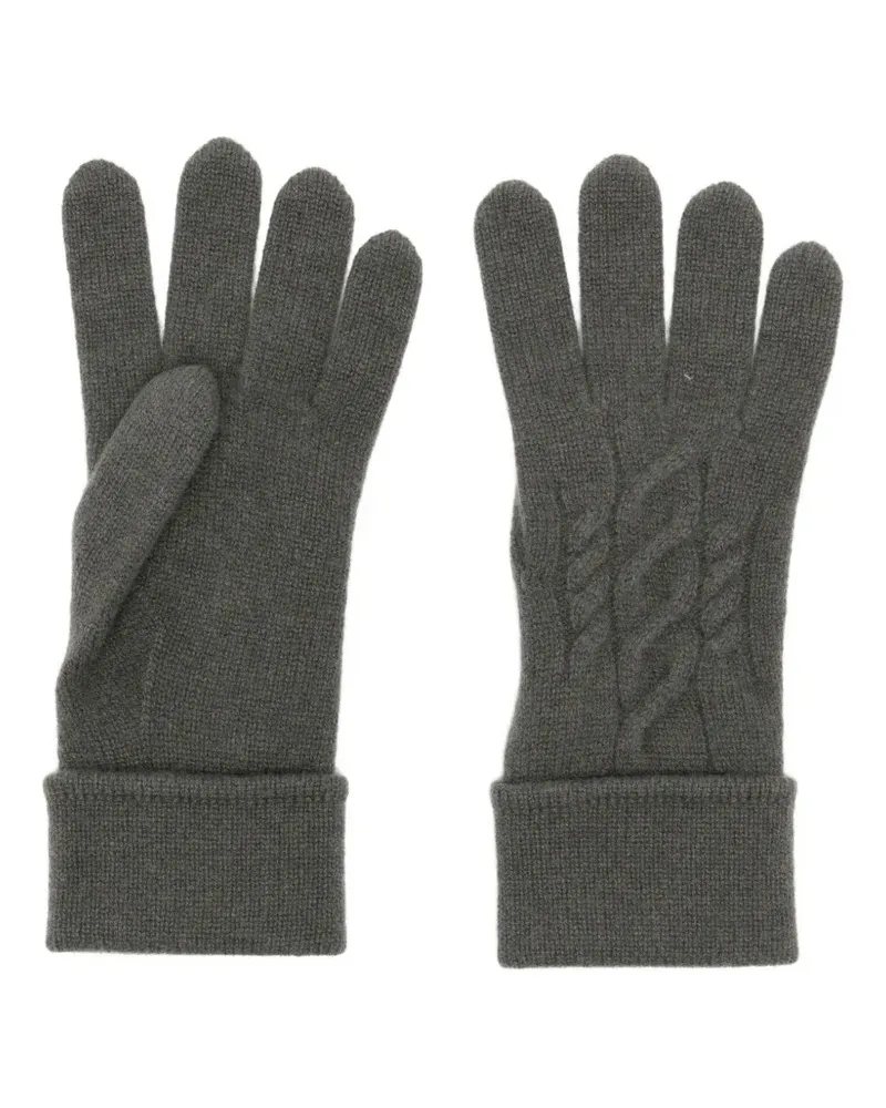 N.Peal Cable Handschuhe - Grün Grün