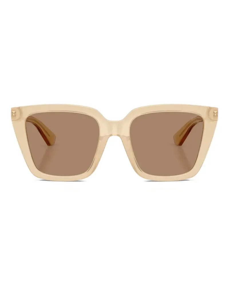 Burberry Sonnenbrille mit eckigem Gestell - Nude Nude