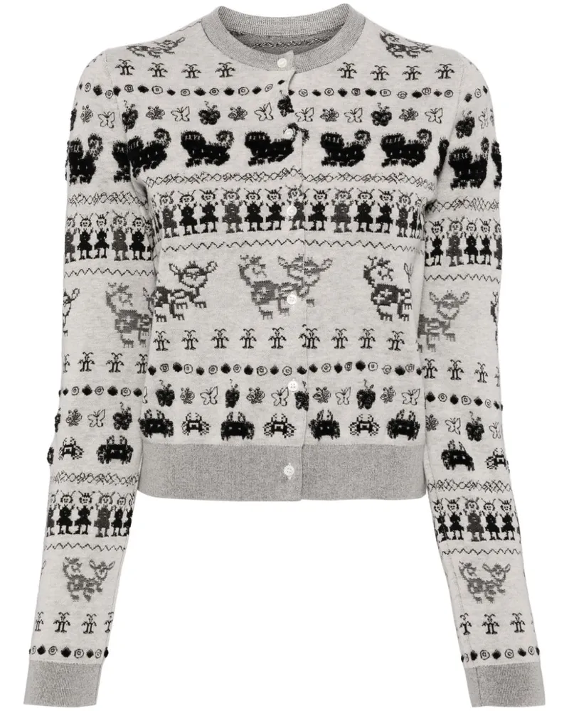JNBY Gemusterter Pullover - Grau Grau