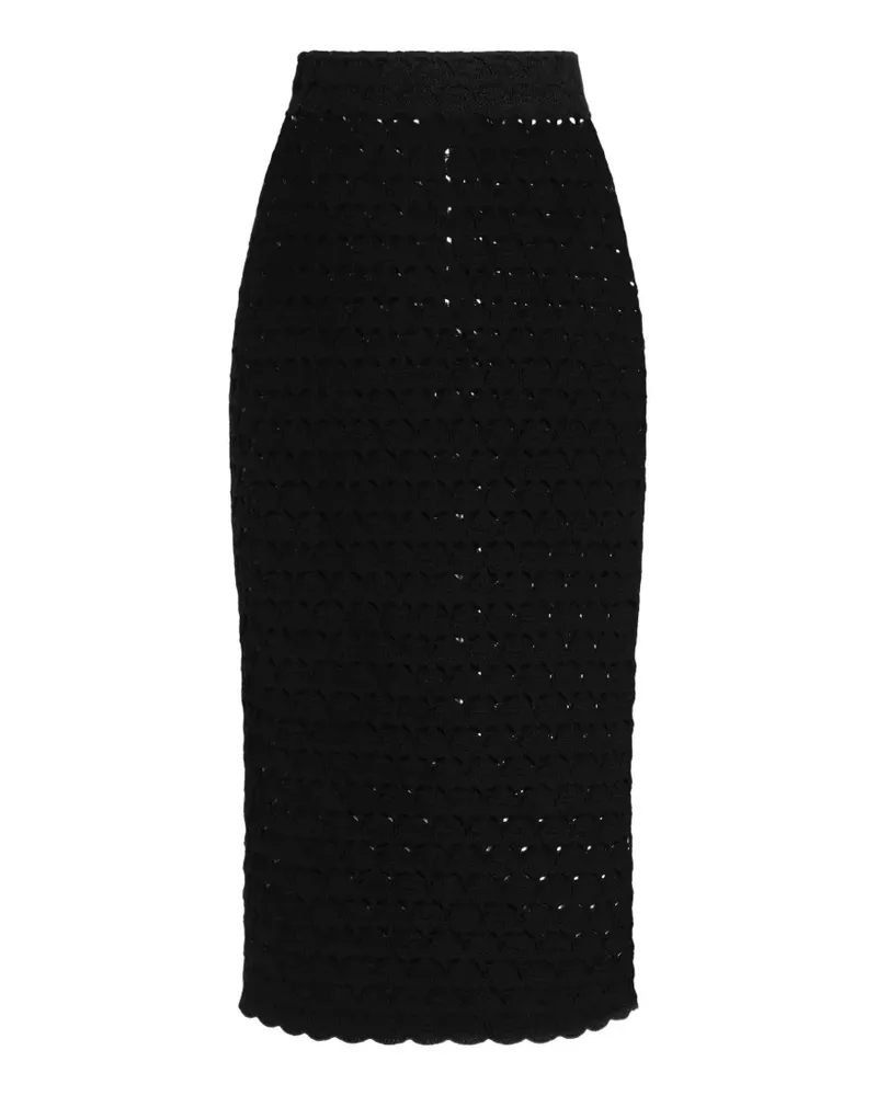 Dolce & Gabbana Gehäkelter Rock - Schwarz Schwarz