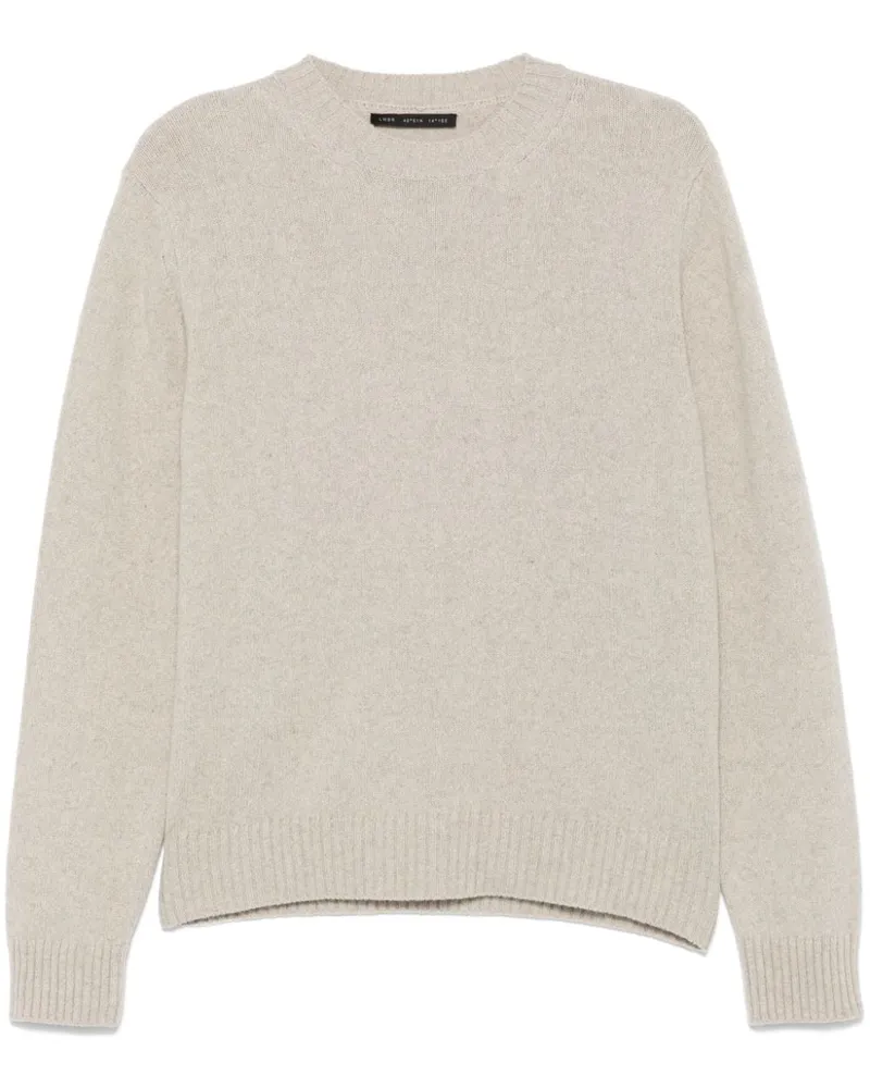 Low Brand Pullover mit Rundhalsausschnitt - Grau Grau