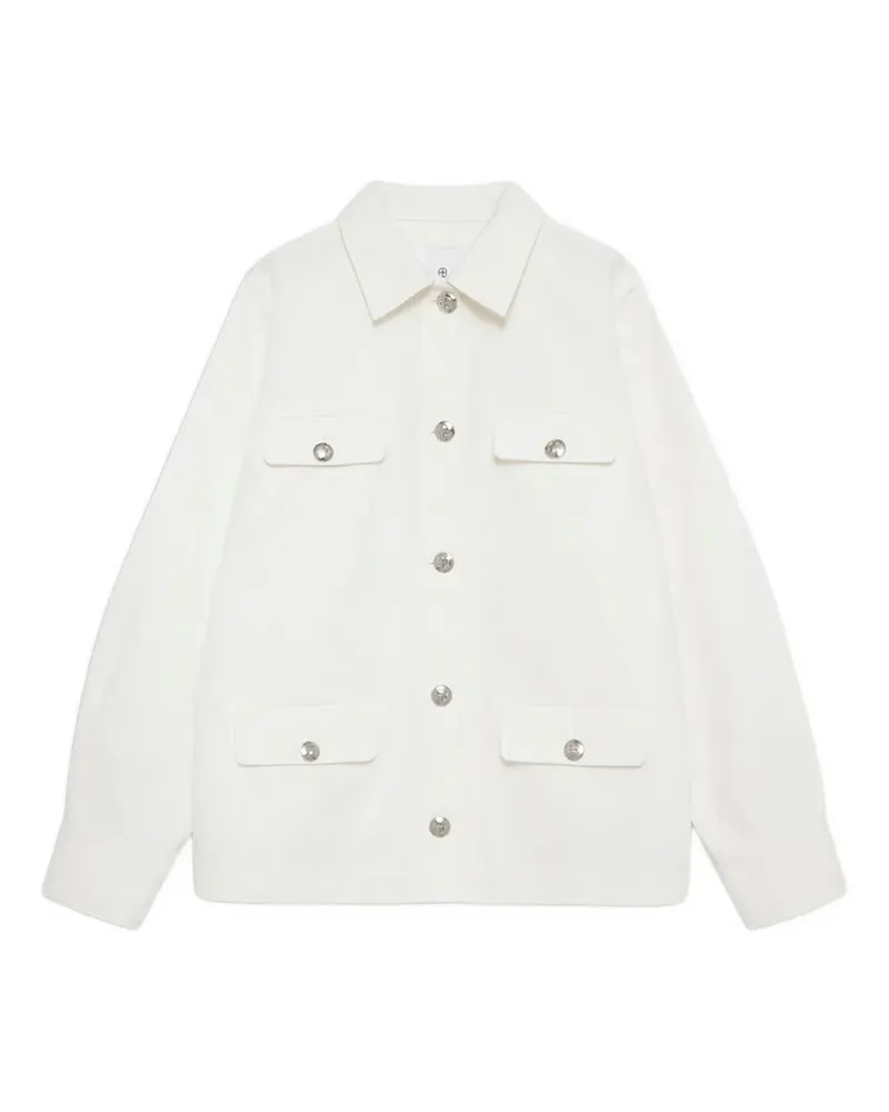 Anine Bing Jacke im Oversized-Look - Weiß Weiß