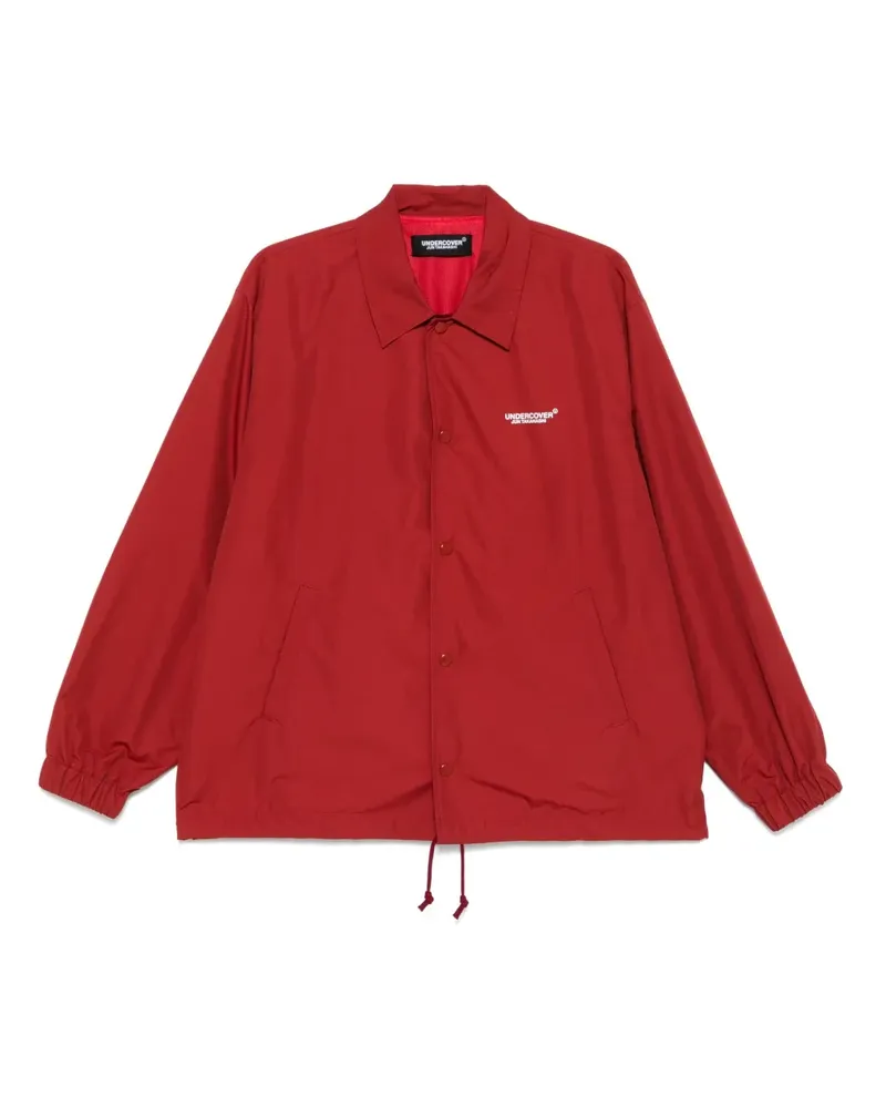 Undercover Leichte Jacke mit Logo-Print - Rot Rot
