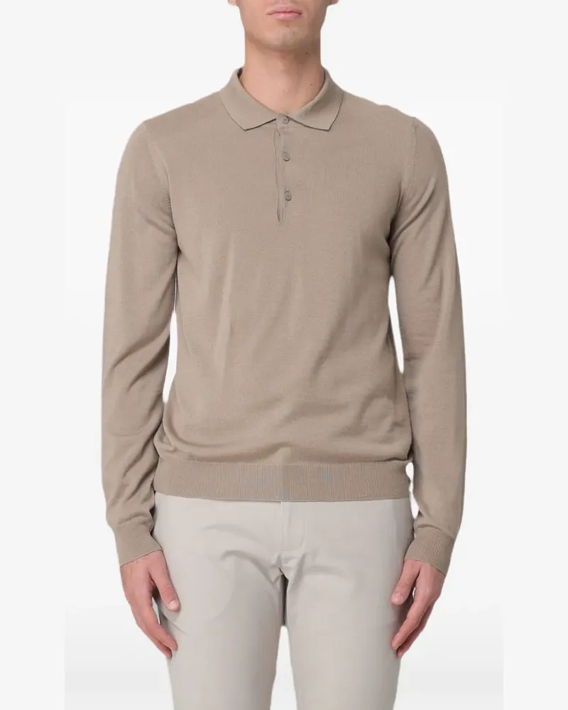K-Way Rey Langarmshirt aus Merinowolle - Nude Nude
