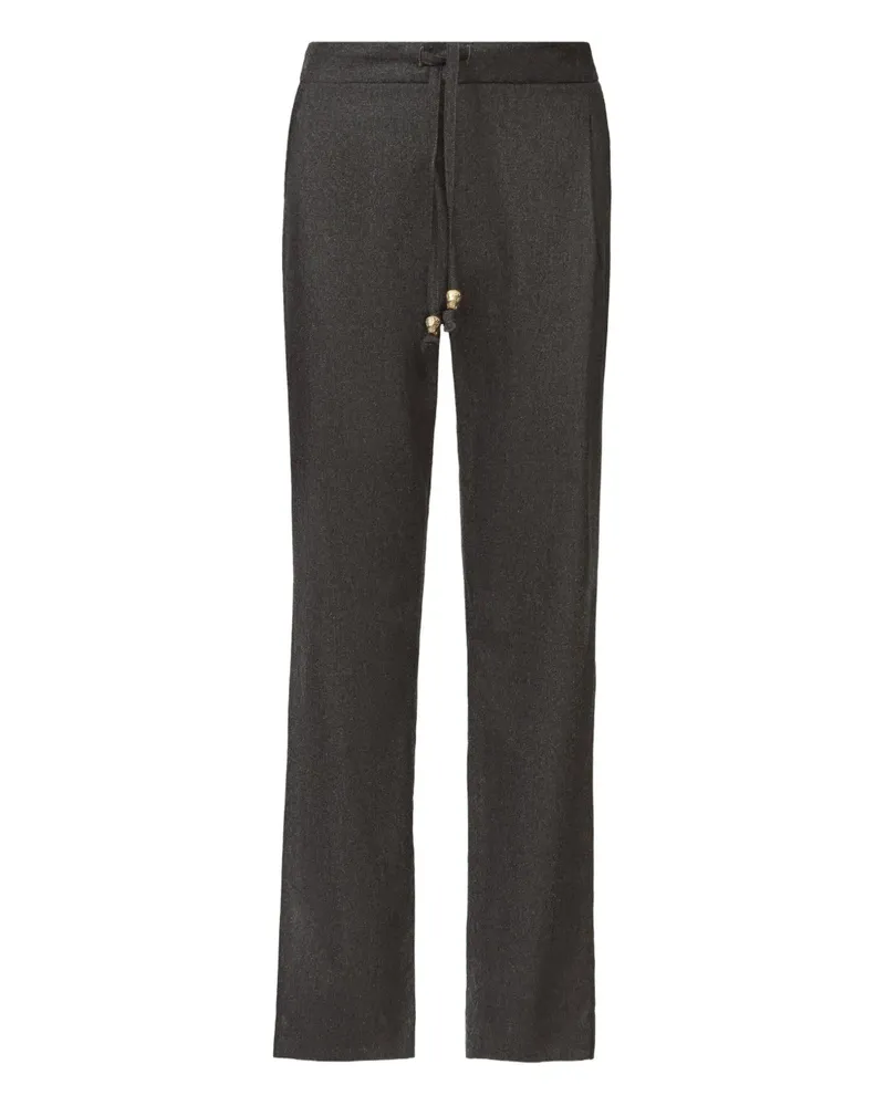Fabiana Filippi drawstring-fastening wool-blend pants - Grau Grau