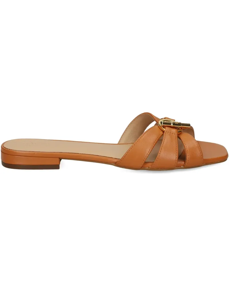 Ralph Lauren leather flat sandals - Braun Braun