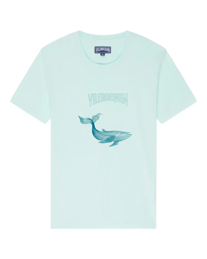 Vilebrequin round-neck whale-print T-shirt - Blau Blau