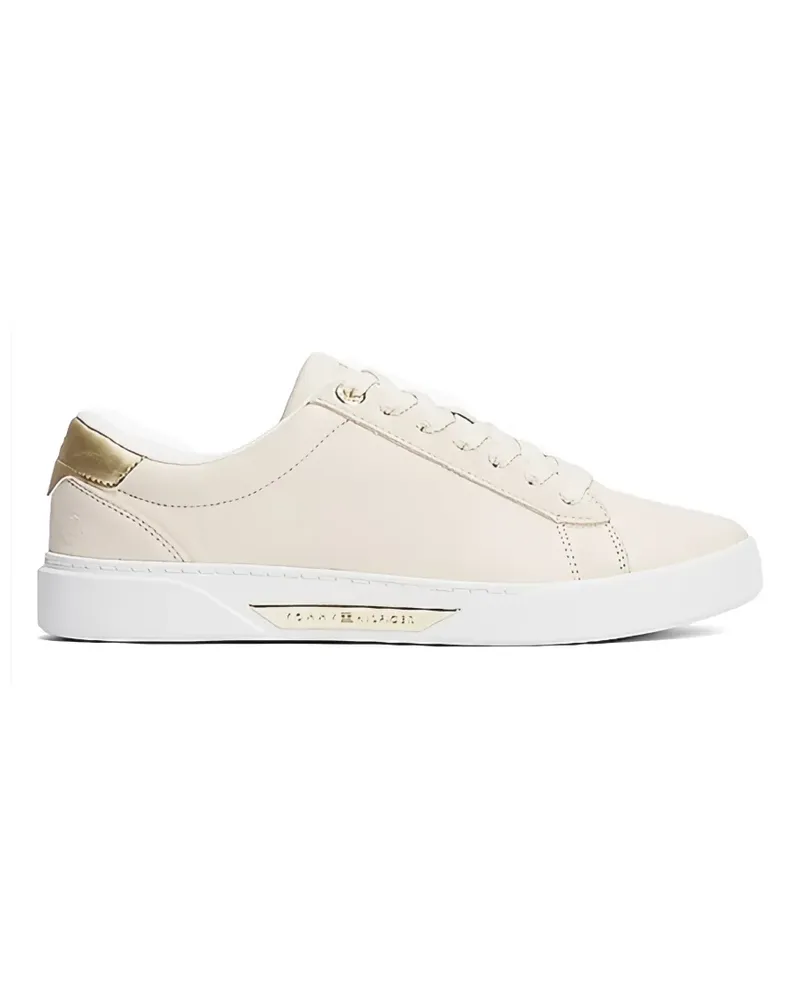 Tommy Hilfiger Sneakers aus Leder - Nude Nude