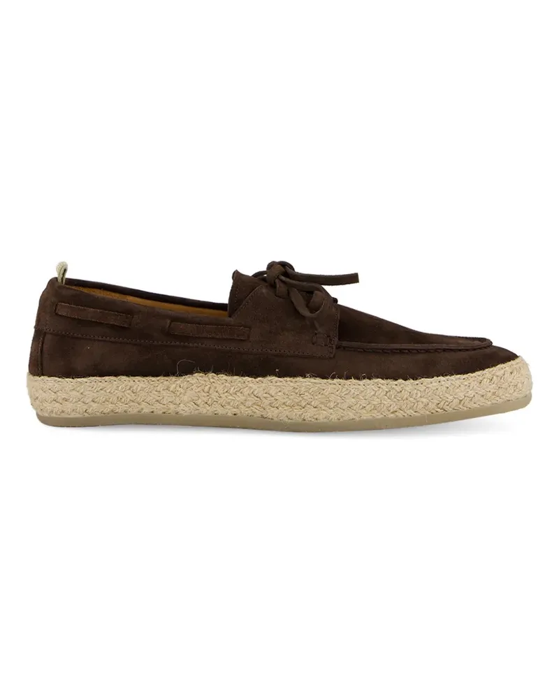 Officine Creative Italia Bowline 005 suede espadrilles - Braun Braun