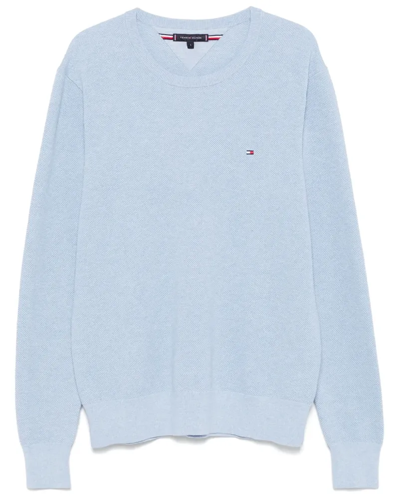 Tommy Hilfiger Pullover mit Rundhalsausschnitt - Blau Blau