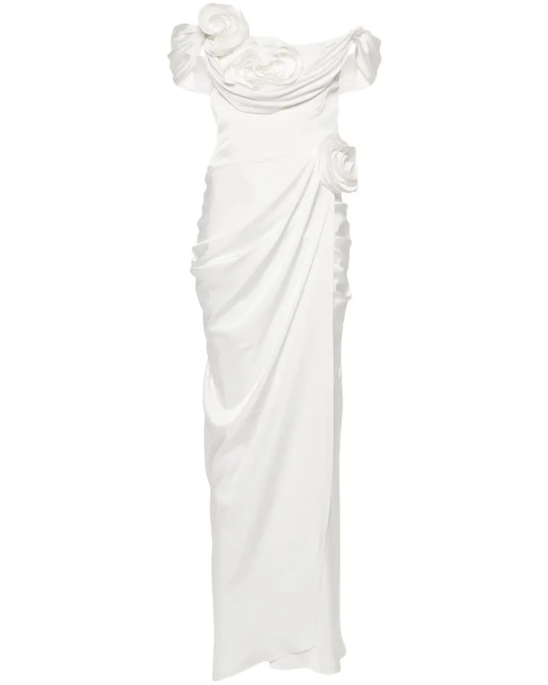 Ana Radu Abendkleid mit Blumenapplikation - Nude Nude