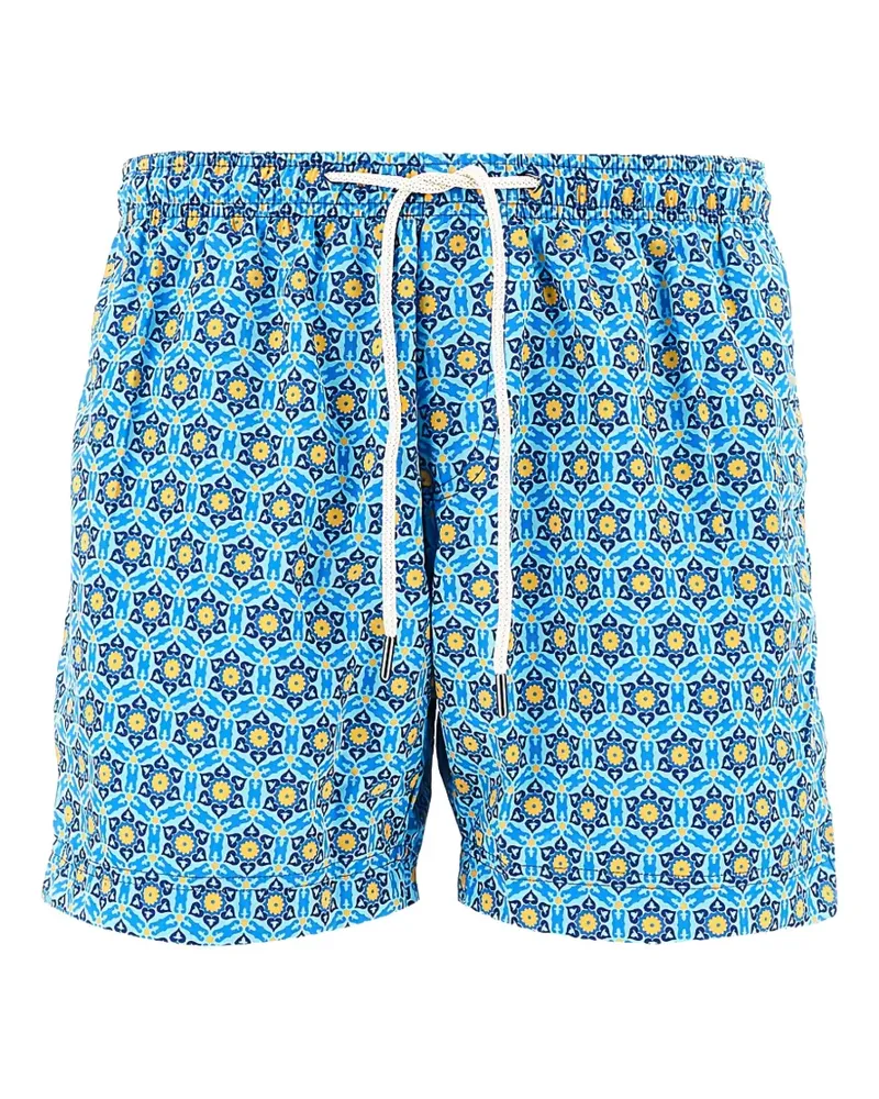 PENINSULA patterned swim shorts - Blau Blau