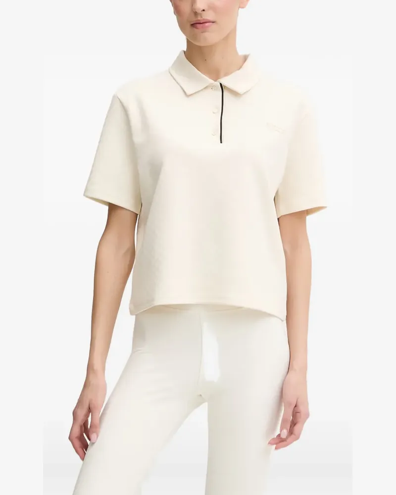 Guess logo-embroidered polo shirt - Weiß Weiß