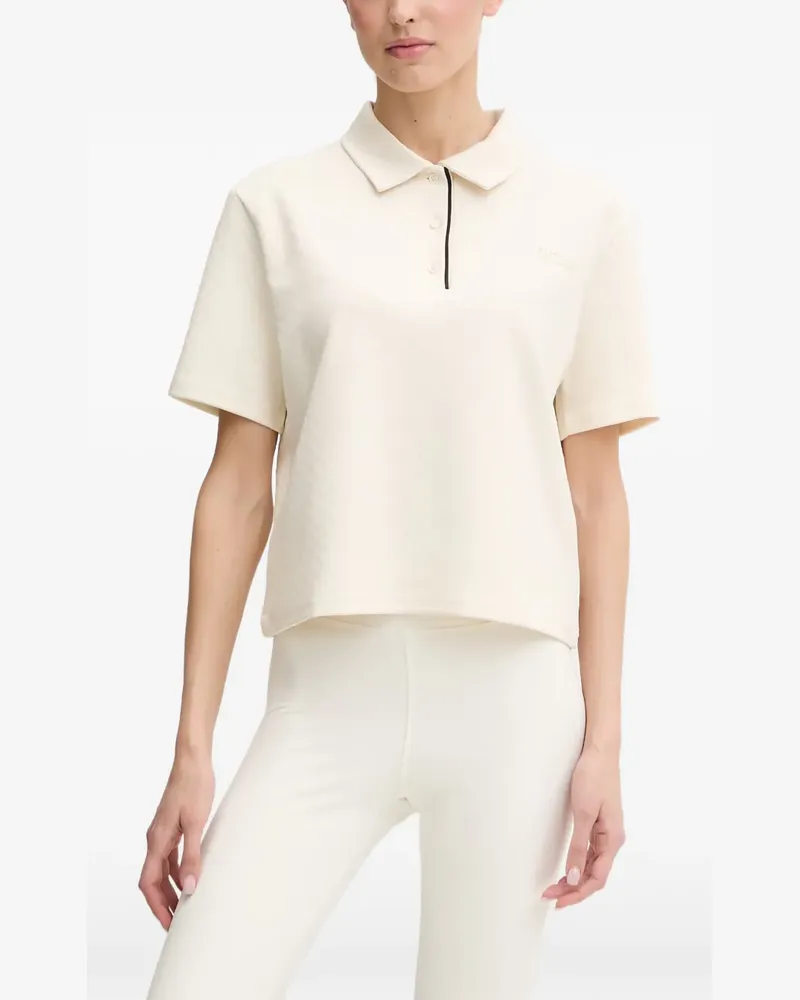 Guess logo-embroidered polo shirt - Weiß Weiß