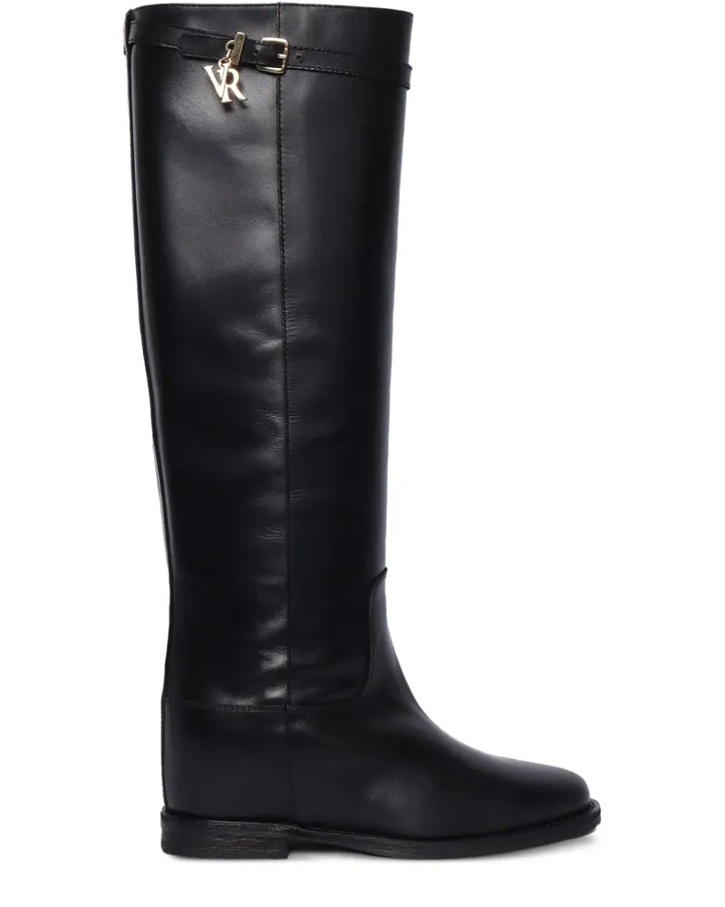 Via Roma 15 Stiefel mit Schnallendetail - Schwarz Schwarz
