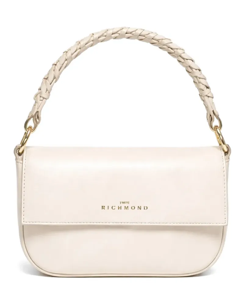 John Richmond mini braided-handle shoulder bag - Weiß Weiß