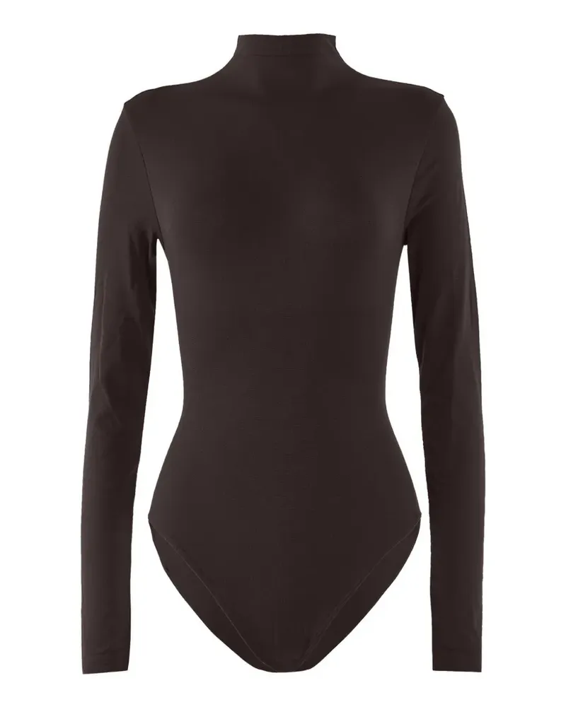 Wolford Skin Contour Body mit Stehkragen - Braun Braun