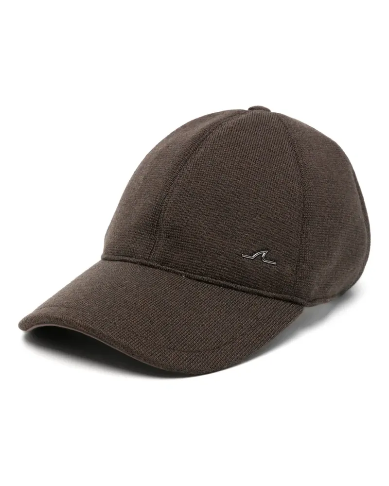 Paul & Shark Baseballkappe mit Logo-Schild - Braun Braun