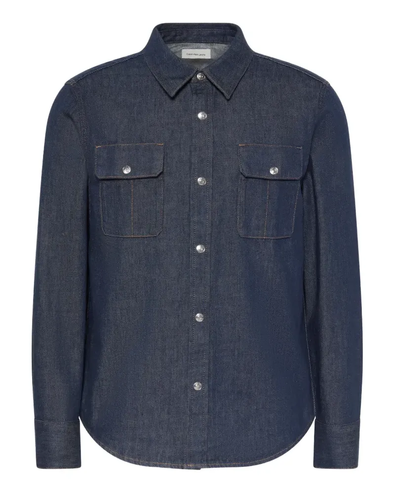 Calvin Klein Hemd mit Brusttaschen - Blau Blau