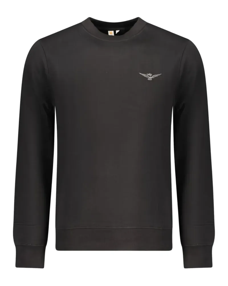 Aeronautica Militare logo-embroidered sweater - Schwarz Schwarz