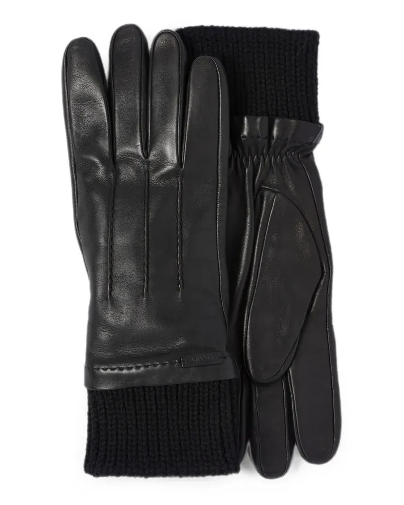 Prada Handschuhe aus Leder - Schwarz Schwarz