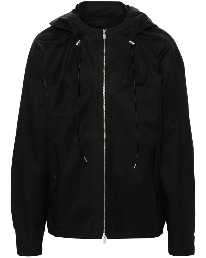 Lanvin Kapuzenjacke mit Reißverschluss - Schwarz Schwarz