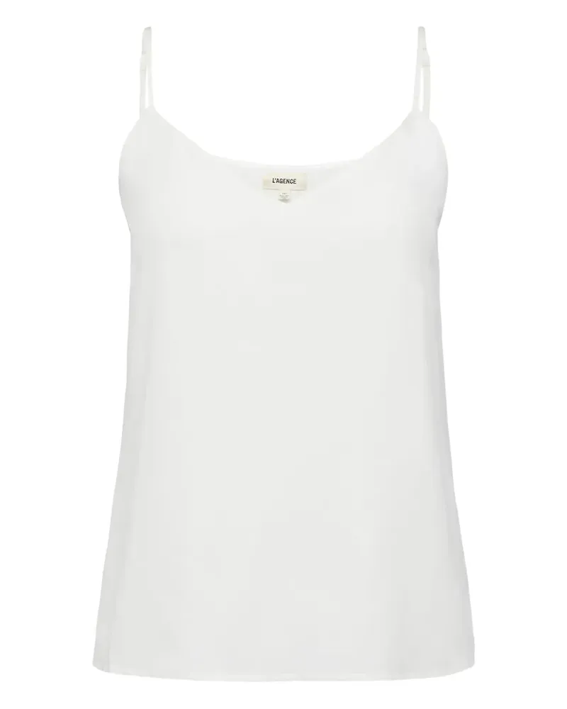 L'Agence Camisole-Top mit V-Ausschnitt - Weiß Weiß
