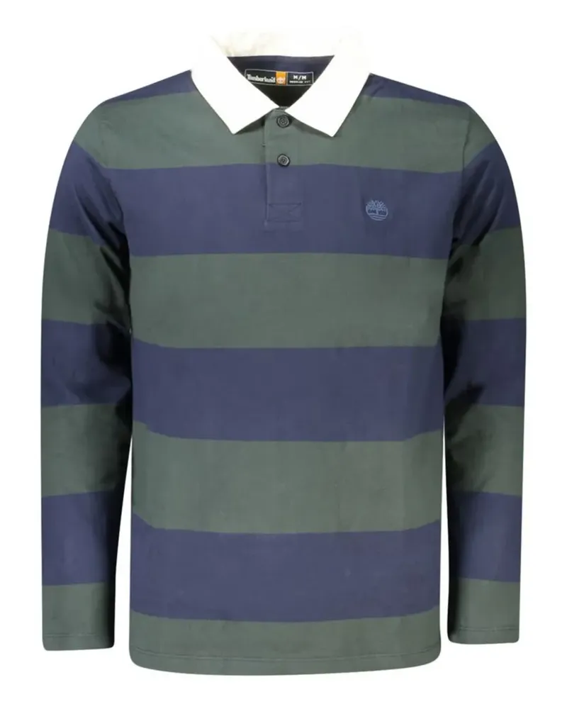Timberland striped long-sleeve polo shirt - Grün Grün