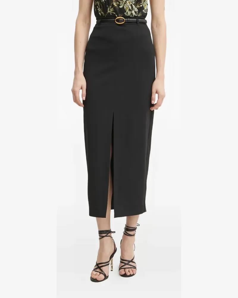 MARCIANO Los Angeles Midirock mit Schlitz - Schwarz Schwarz