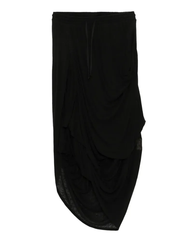 OPEN YY draped skirt - Schwarz Schwarz