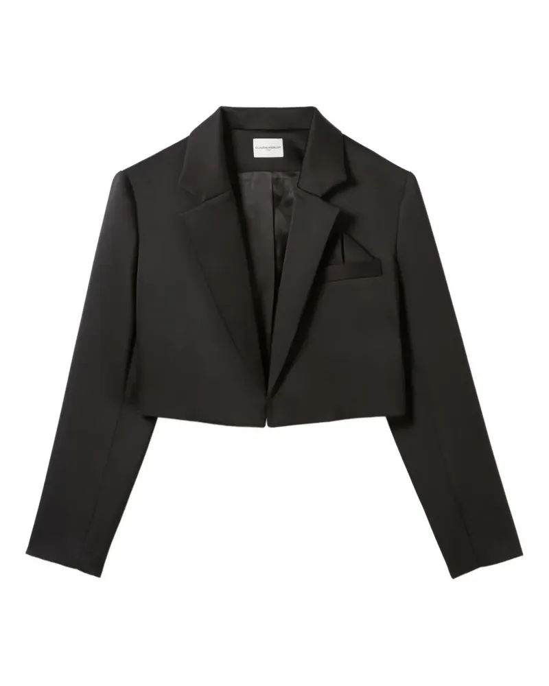 Claudie Pierlot Cropped-Blazer mit Taschen - Schwarz Schwarz