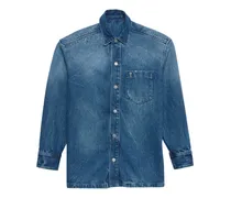 Jeansjacke mit Ami de Coeur-Schild - Blau