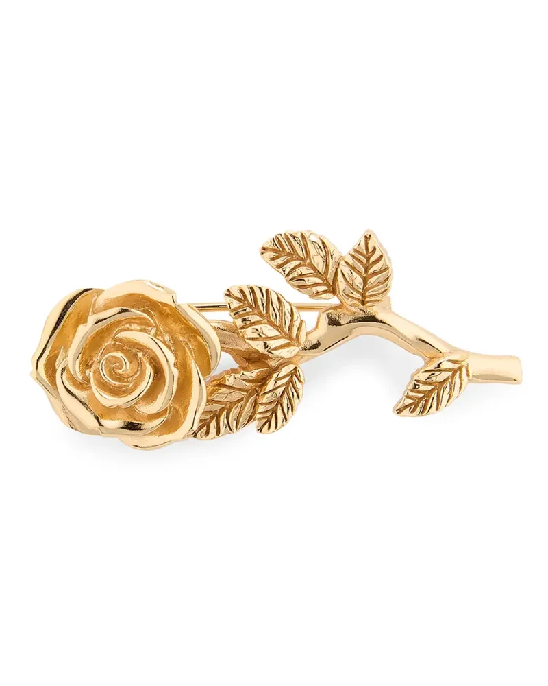 Emanuele Bicocchi rose-motif brooch - Gold Gold
