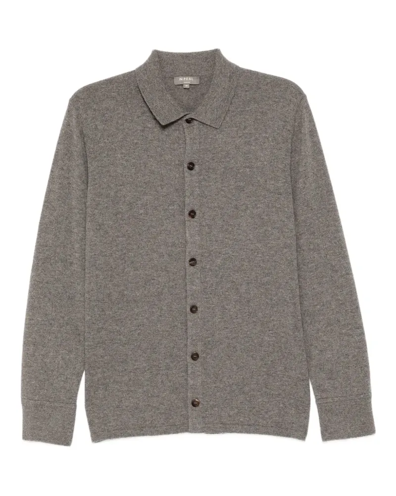 N.Peal Putney Hemd - Grau Grau