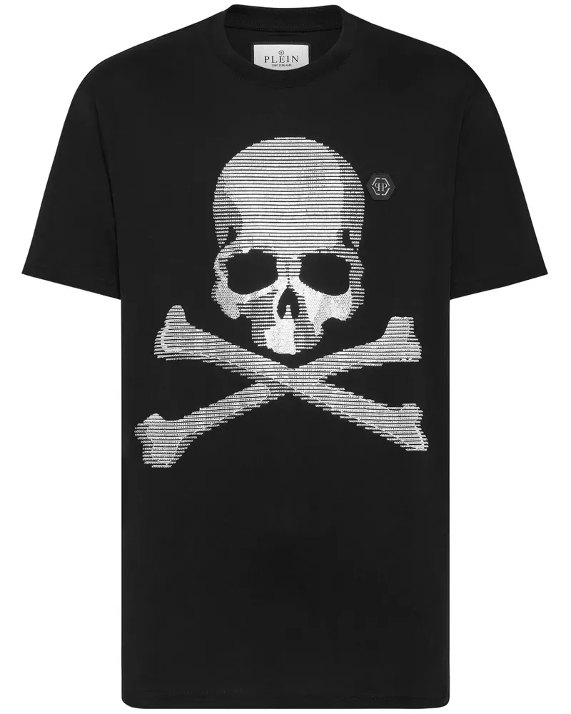 Philipp Plein T-Shirt mit Totenkopf-Print - Schwarz Schwarz
