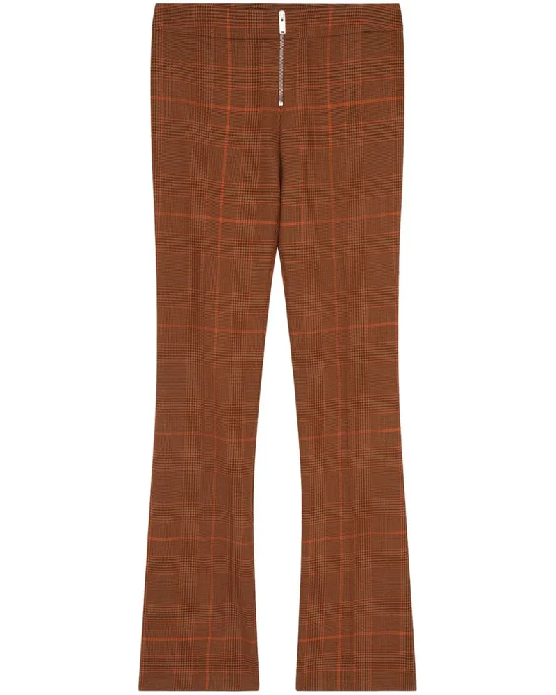Stella McCartney Hose mit Prince-of-Wales-Karomuster - Braun Braun