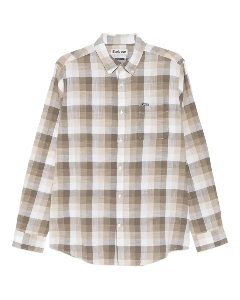 Barbour check-pattern shirt - Nude Nude