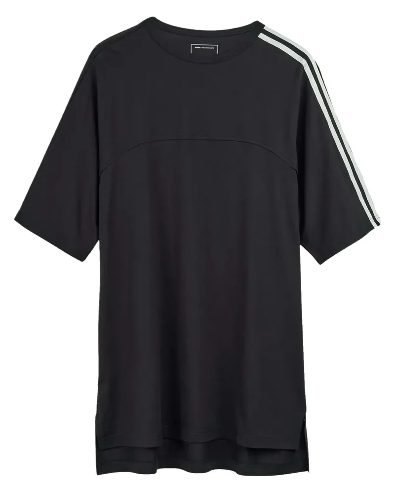 Y-3 x  gestreiftes T-Shirt - Schwarz Schwarz