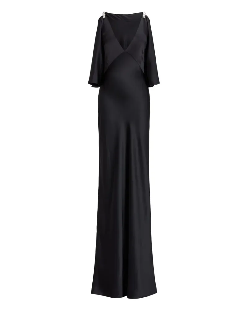Ralph Lauren V-neck maxi dress - Schwarz Schwarz