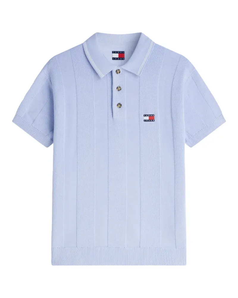 Tommy Hilfiger logo-patch polo shirt - Blau Blau