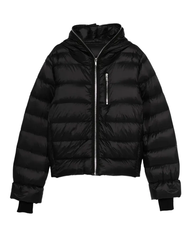 Rick Owens Gefütterte Kapuzenjacke - Schwarz Schwarz